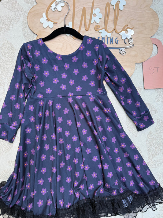 5T Twirl Dress w added lace