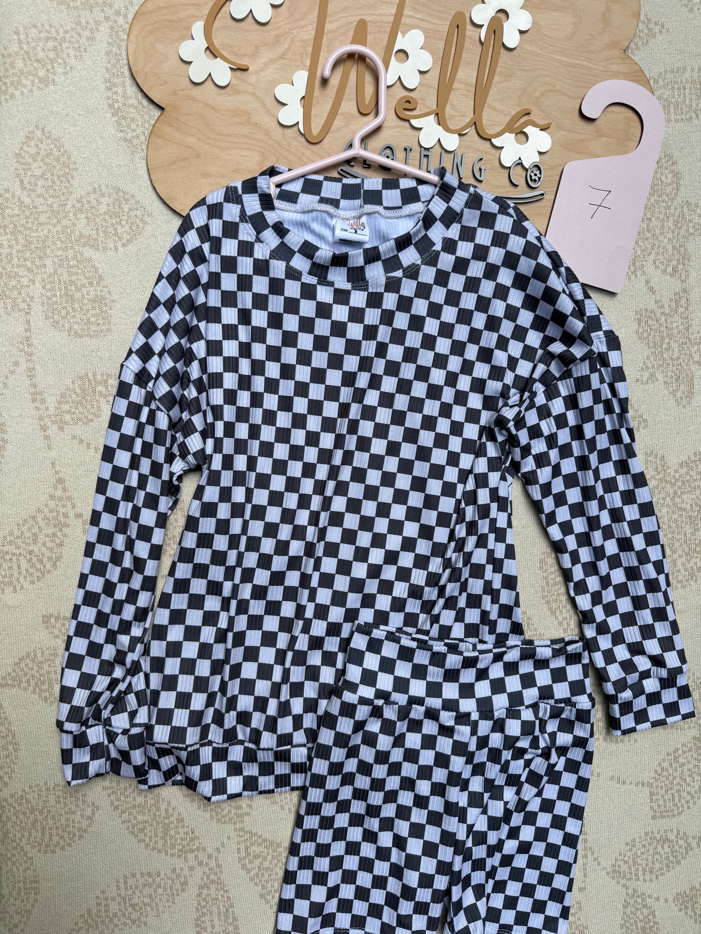 7Y LS/Shorts Lounge Set