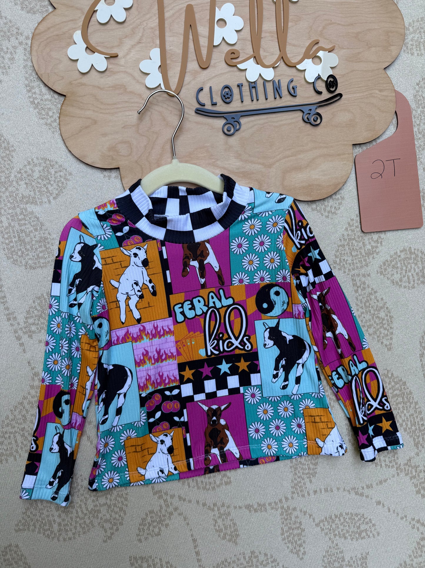 2T Mock Neck Top